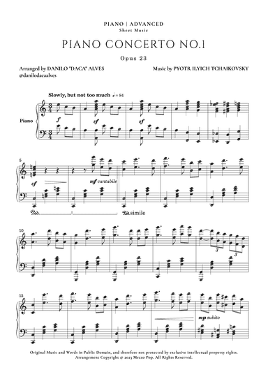 Piano Concerto No. 1 (arr. Danilo "Daca" Alves)
