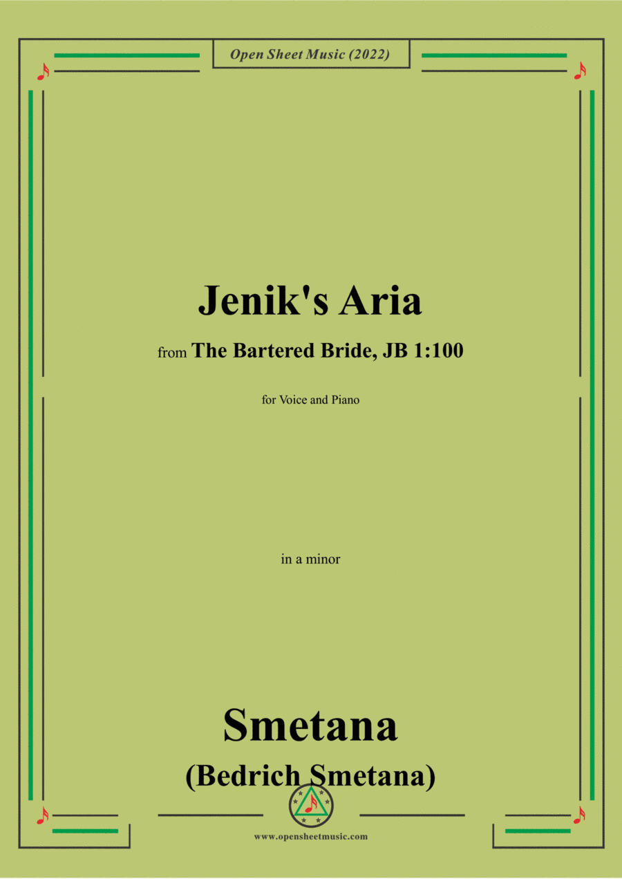 Smetana-Jenik's Aria,in a minor,from 'The Bartered Bride,JB 1:100' (arr. Open Cloud)
