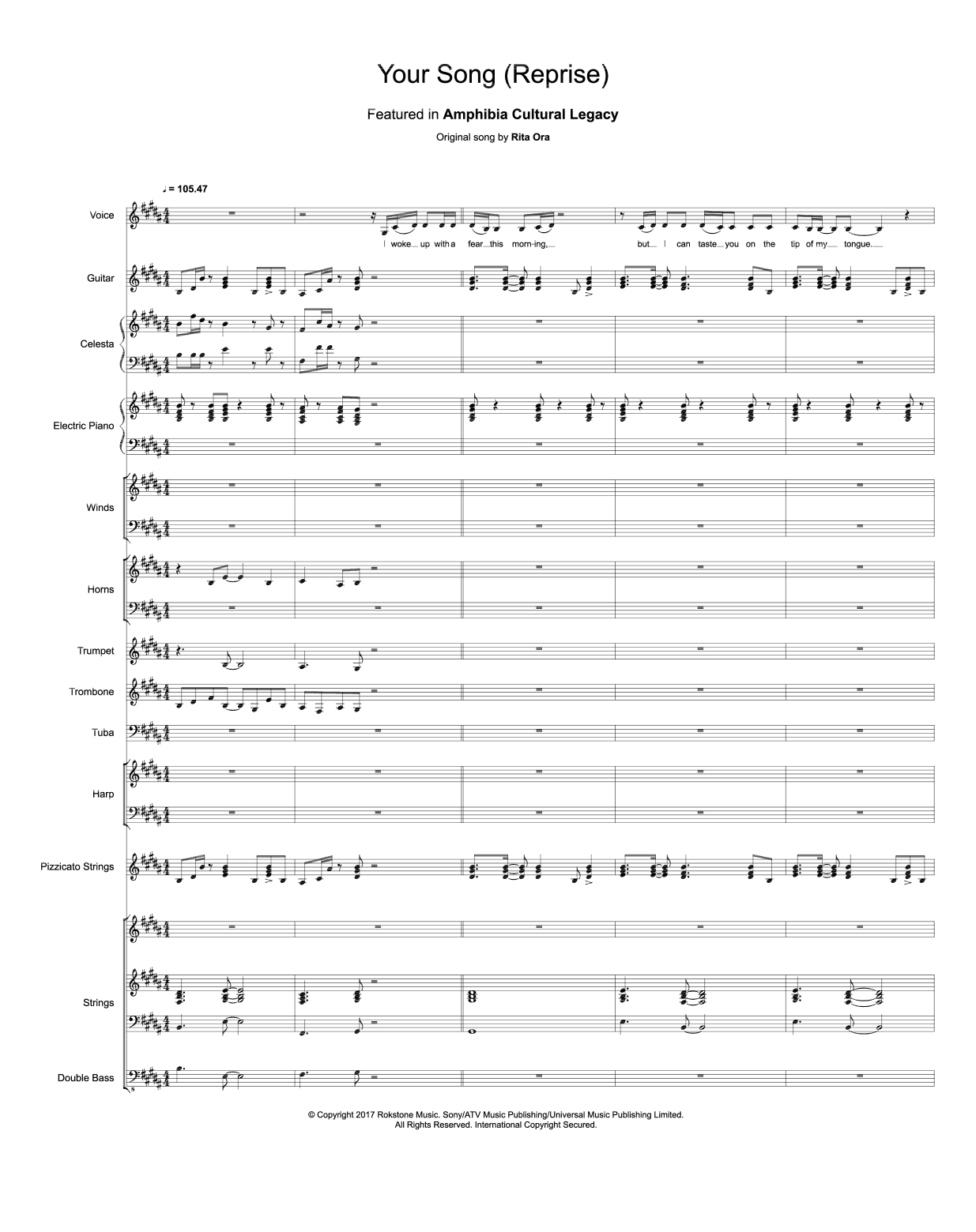 Your Song (arr. Amphibia Cultural Legacy)