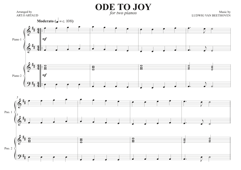 Ode to Joy (arr. Art.o Artaud)