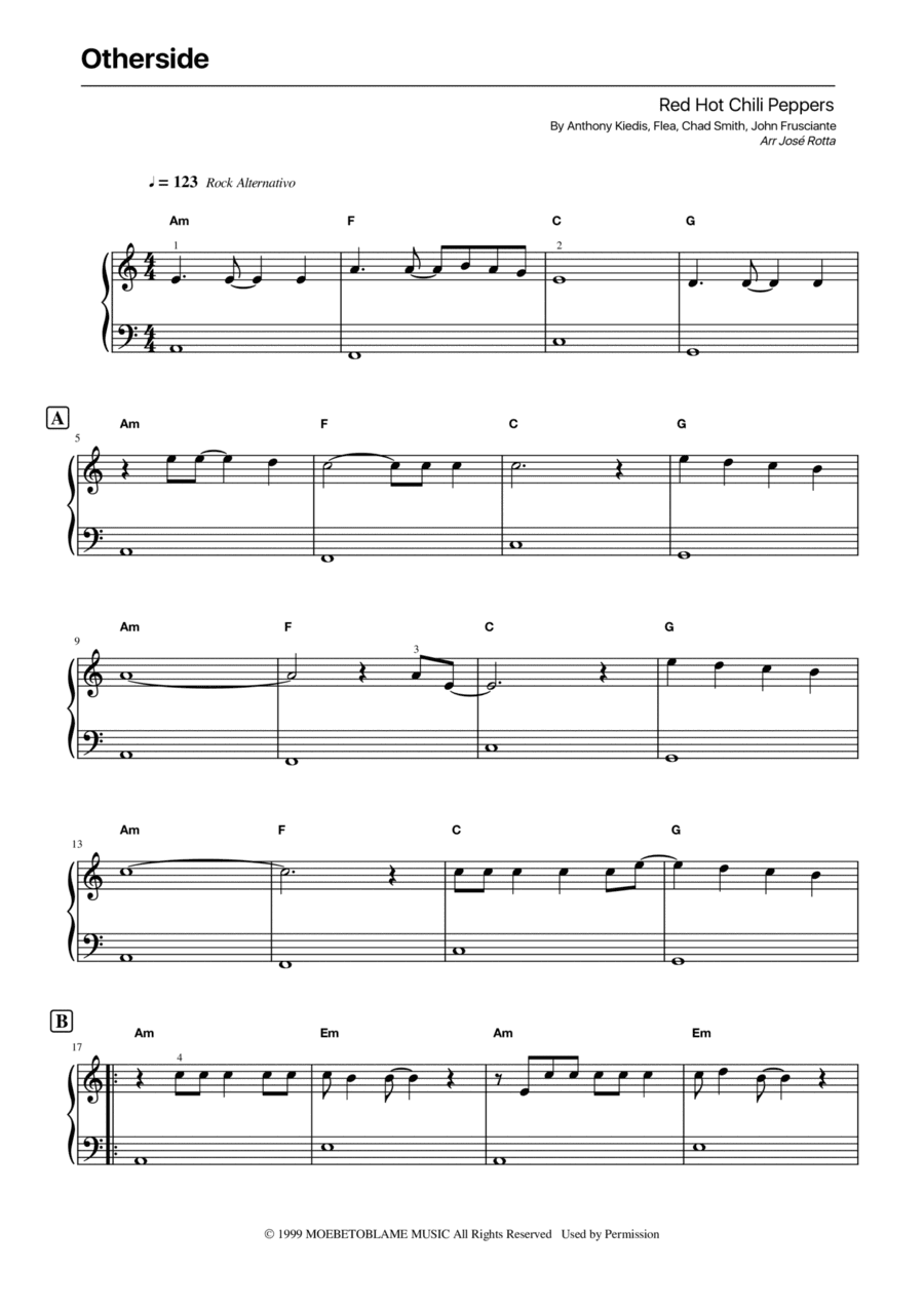 Otherside (arr. José Rotta)