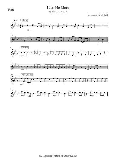Kiss Me More (arr. Matt Luff)