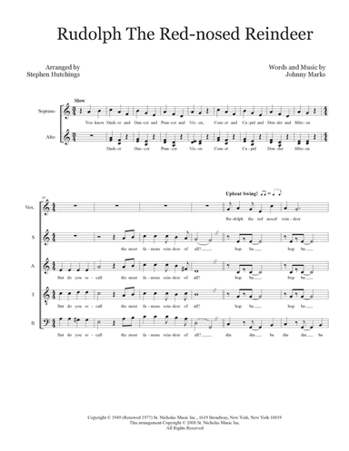 Rudolph The Red-nosed Reindeer (arr. Stephen Hutchings)