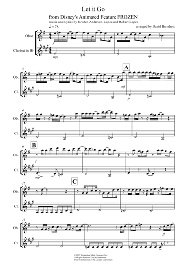 Let It Go (from Frozen) (arr. David Burndrett)