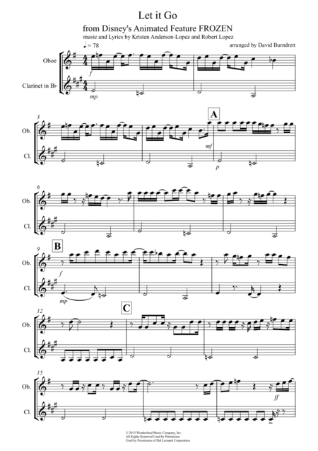 Let It Go (from Frozen) (arr. David Burndrett)