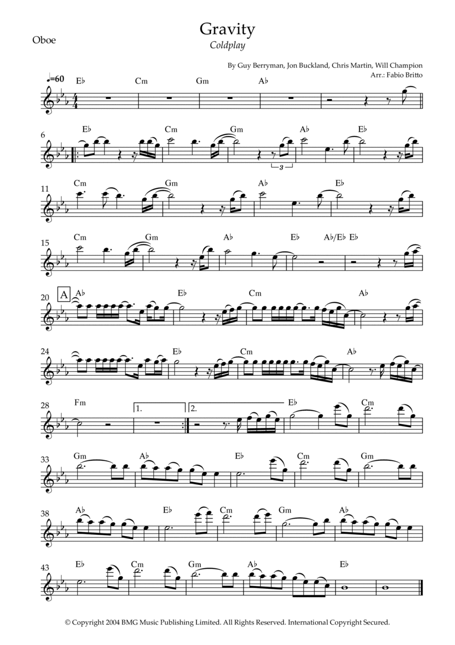 Gravity (arr. Fabio Britto)