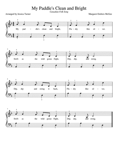 My Paddle's Clean and Bright (arr. Jessica Jolan Turner)