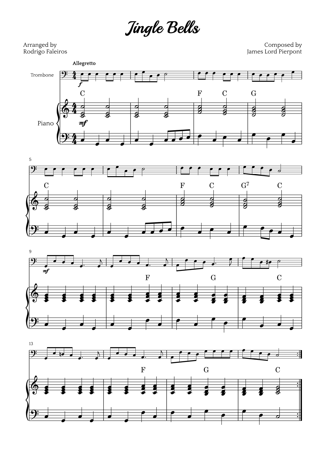 Jingle Bells (arr. Rodrigo Faleiros)