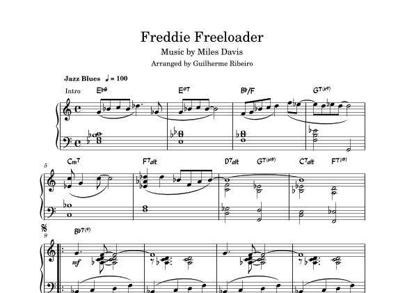 Freddie Freeloader (arr. Guilherme Ribeiro)