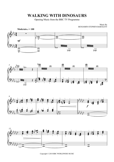 Walking With Dinosaurs (arr. SCMusic)
