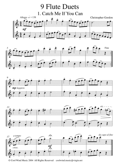 Nine Flute Duets