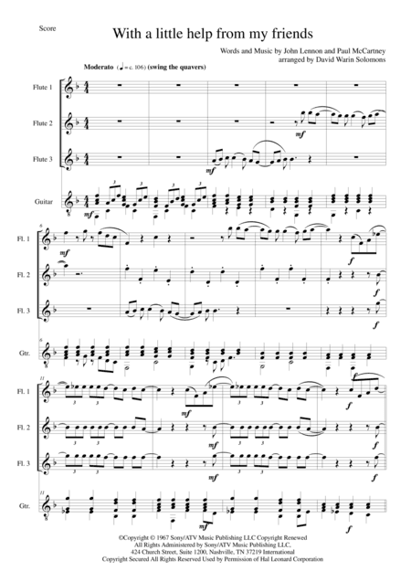 With A Little Help From My Friends (arr. David Warin Solomons)