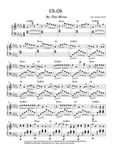 Uh Oh (arr. James Ursel)