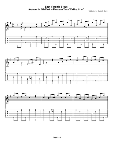 East Virginia Blues (arr. Béla Fleck)