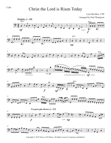 Christ the Lord is Risen Today (arr. Paul Thompson)