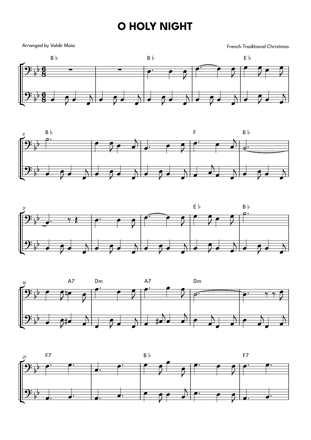 O Holly Night - Bassoon Duet (arr. Valdir Maia)