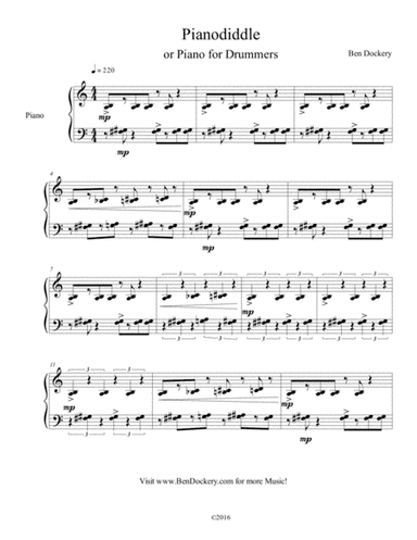 Pianodiddle or Piano for Drummers