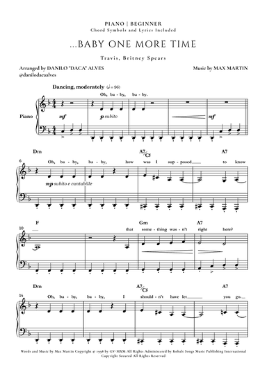...baby One More Time (arr. Danilo "Daca" Alves)