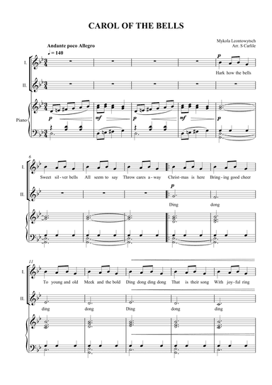 Carol of the Bells (arr. SCMusic)