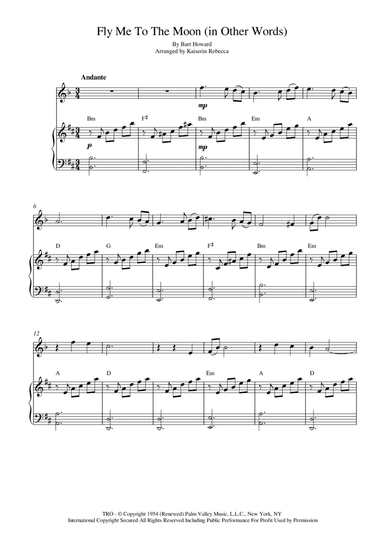 Fly Me To The Moon (in Other Words) (arr. Kaiserin Rebecca)