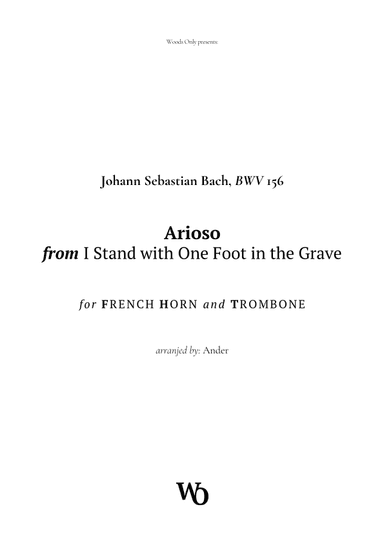 Arioso by Bach for French Horn and Trombone (arr. Ander)