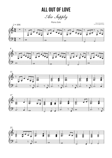 All Out Of Love (arr. Academia Unimusica)