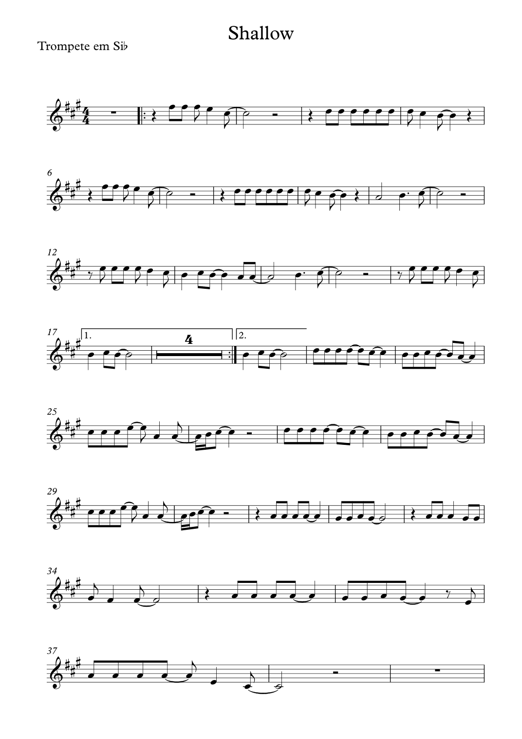 Shallow (arr. Diego Nogueira)