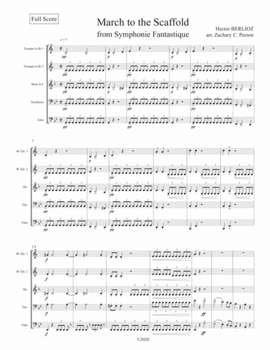 March to the Scaffold from Symphonie Fantastique for Brass Quintet (arr. Zachary C. Person)