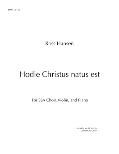 Hodie Christus Natus Est