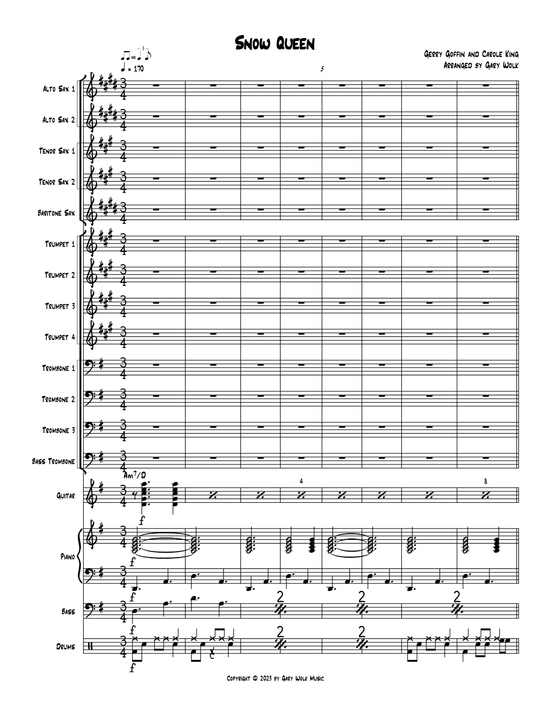 Snow Queen (arr. Gary Wolk)