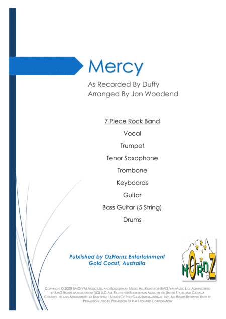 Mercy (arr. Jon Woodend)