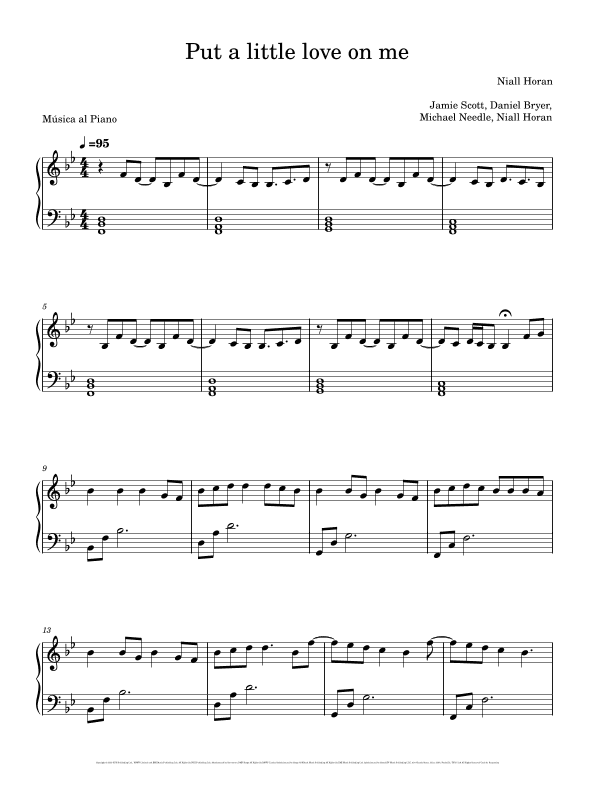 Put A Little Love On Me (arr. Música al Piano)