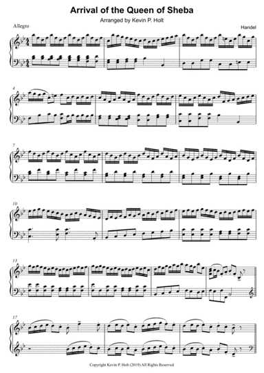 Arrival of the Queen of Sheba (arr. Kevin P. Holt)