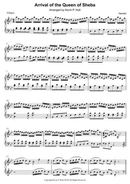 Arrival of the Queen of Sheba (arr. Kevin P. Holt)