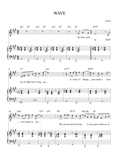 Wave (arr. Alex Nunes Rodriguez)