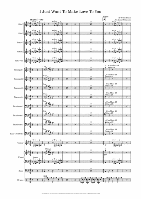I Just Want To Make Love To You (arr. Daryl McKenzie)