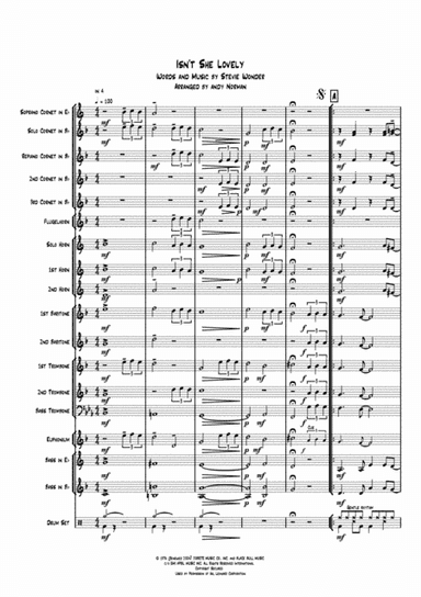 Isn't She Lovely (arr. Andy Norman)