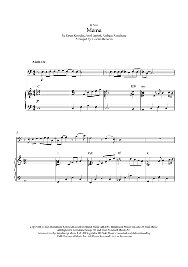 Mama (arr. Kaiserin Rebecca)