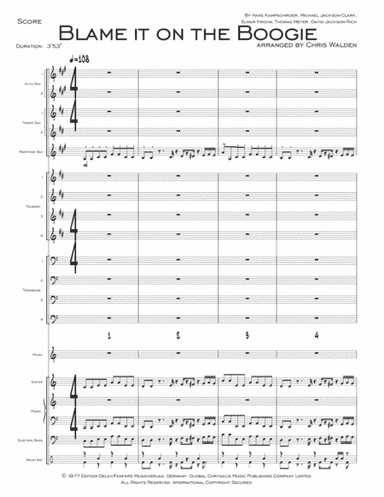 Blame It On The Boogie (arr. Chris Walden)