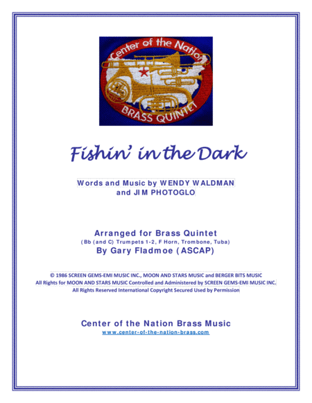 Fishin' In The Dark (arr. Gary Fladmoe (ASCAP))