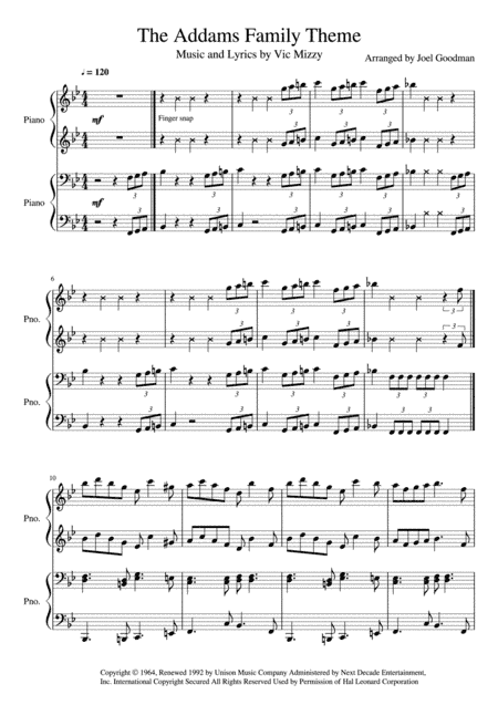 The Addams Family Theme (arr. Joel Goodman)