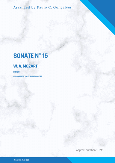SONATE Nº 15 - RONDO - W. A. MOZART (arr. Paulo C. Gonçalves)