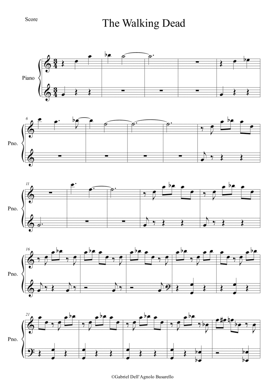 The Walking Dead (arr. Gabriel Busarello)