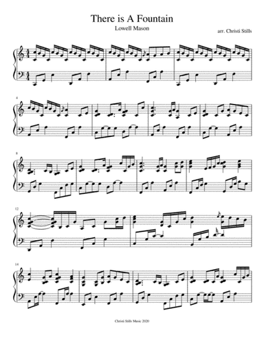 There is a Fountain (Piano Solo) (arr. Christi Stills)
