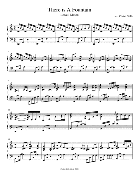There is a Fountain (Piano Solo) (arr. Christi Stills)