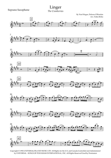 Linger (arr. Fabio Britto)