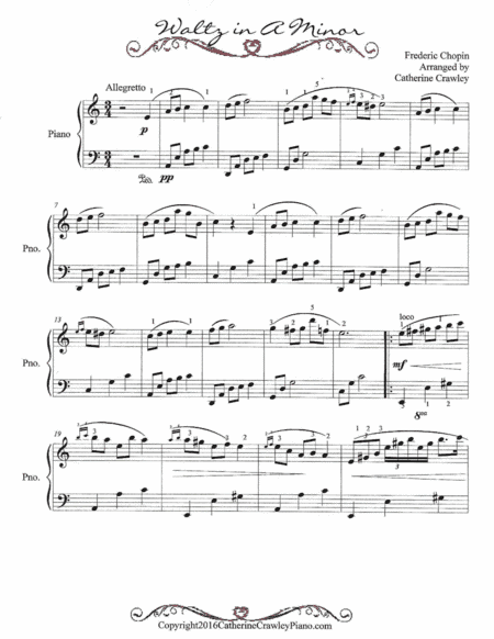 Waltz in A Minor (arr. Catherine Crawley)