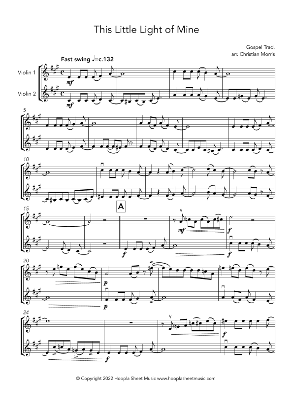 This Little Light of Mine (arr. Christian Morris)