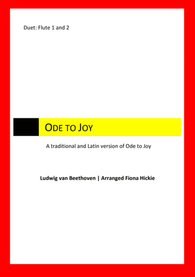Ode to Joy (arr. Fiona Hickie)