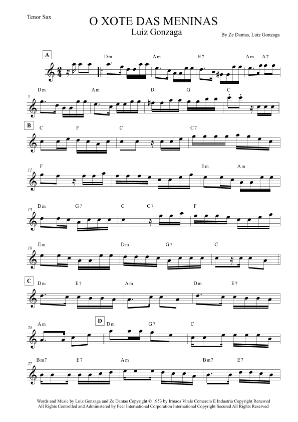 O Xote Das Meninas (arr. Leo Silva)